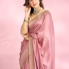Dusty pink saree
